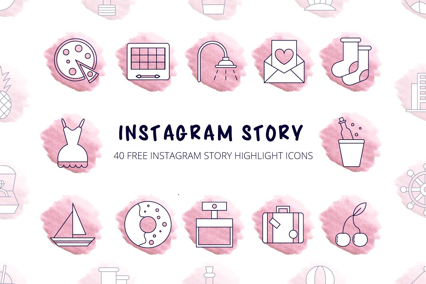 40 Free Instagram Story Highlight Icons скачать бесплатно