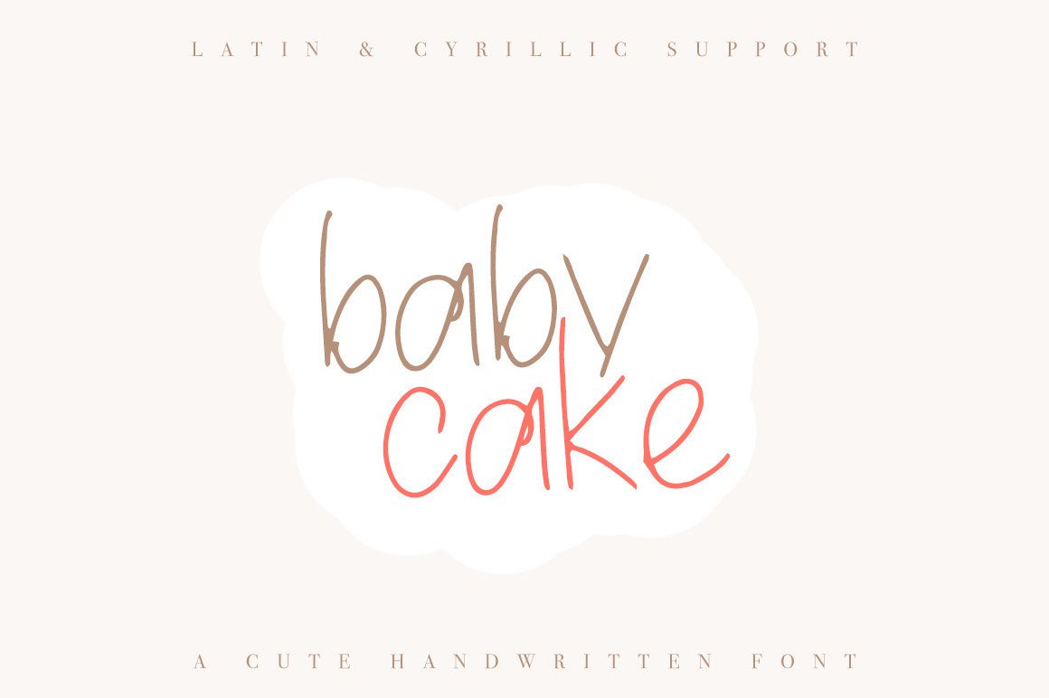 Шрифт Baby Cake Cyrillic