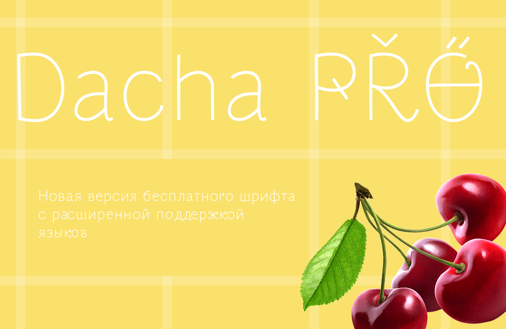 Шрифт Dacha Pro Cyrillic