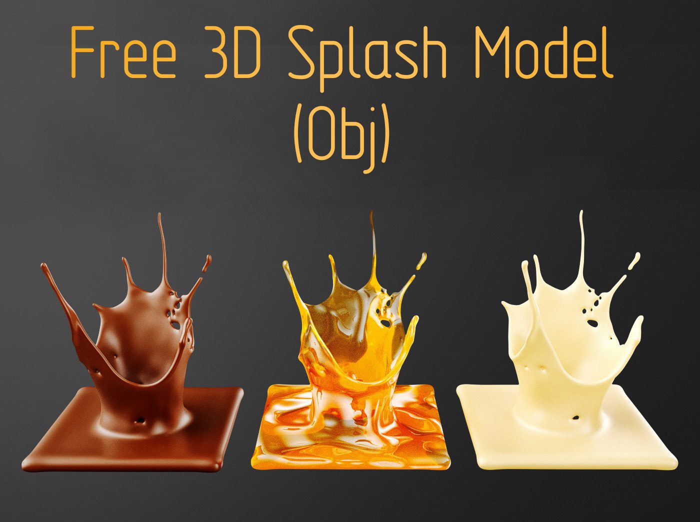 Free 3D Splash Model Obj