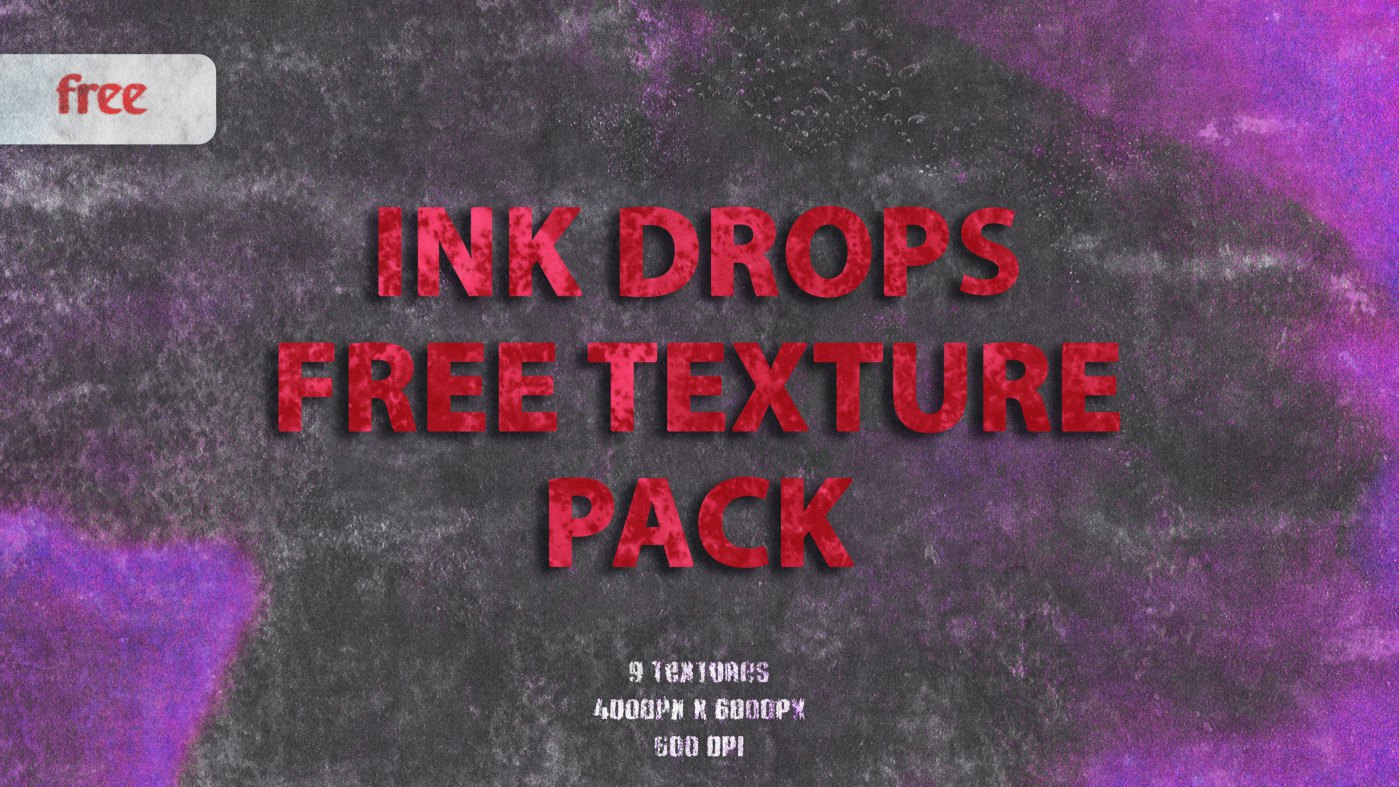 Ink Drops Free Texture Pack