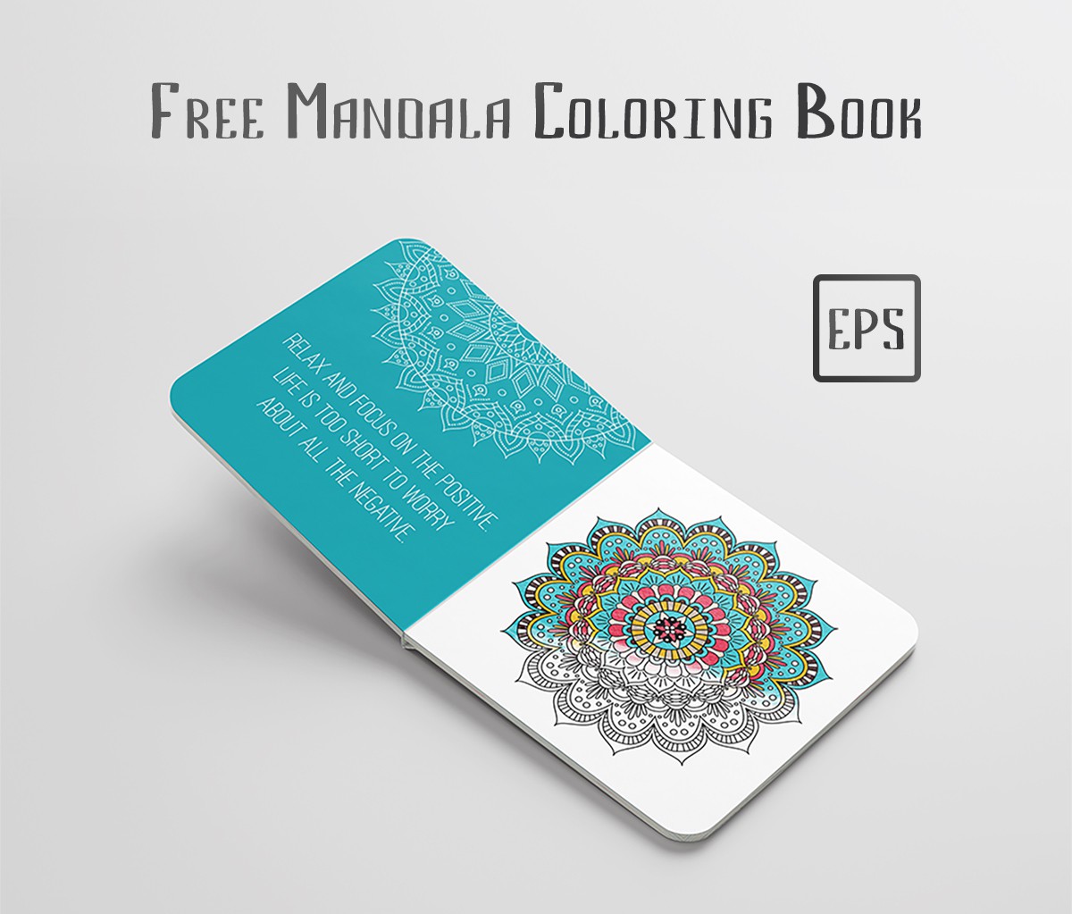 Free Mandala Coloring Book EPS vector скачать бесплатно