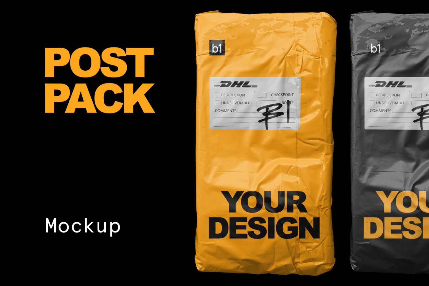 Free Post Pack Mockup