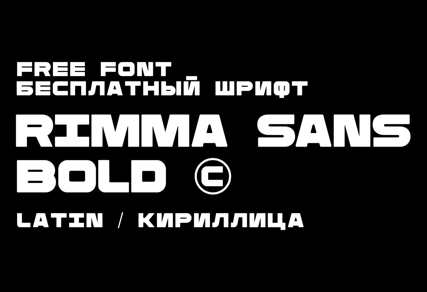 Шрифт Rimma Sans Bold Cyrillic