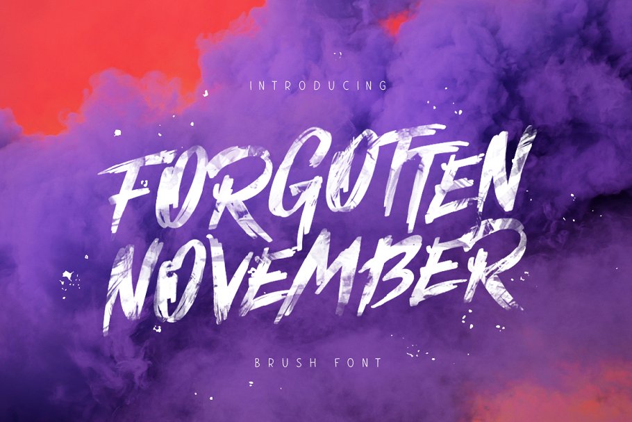 Рукописный шрифт Forgotten November script font
