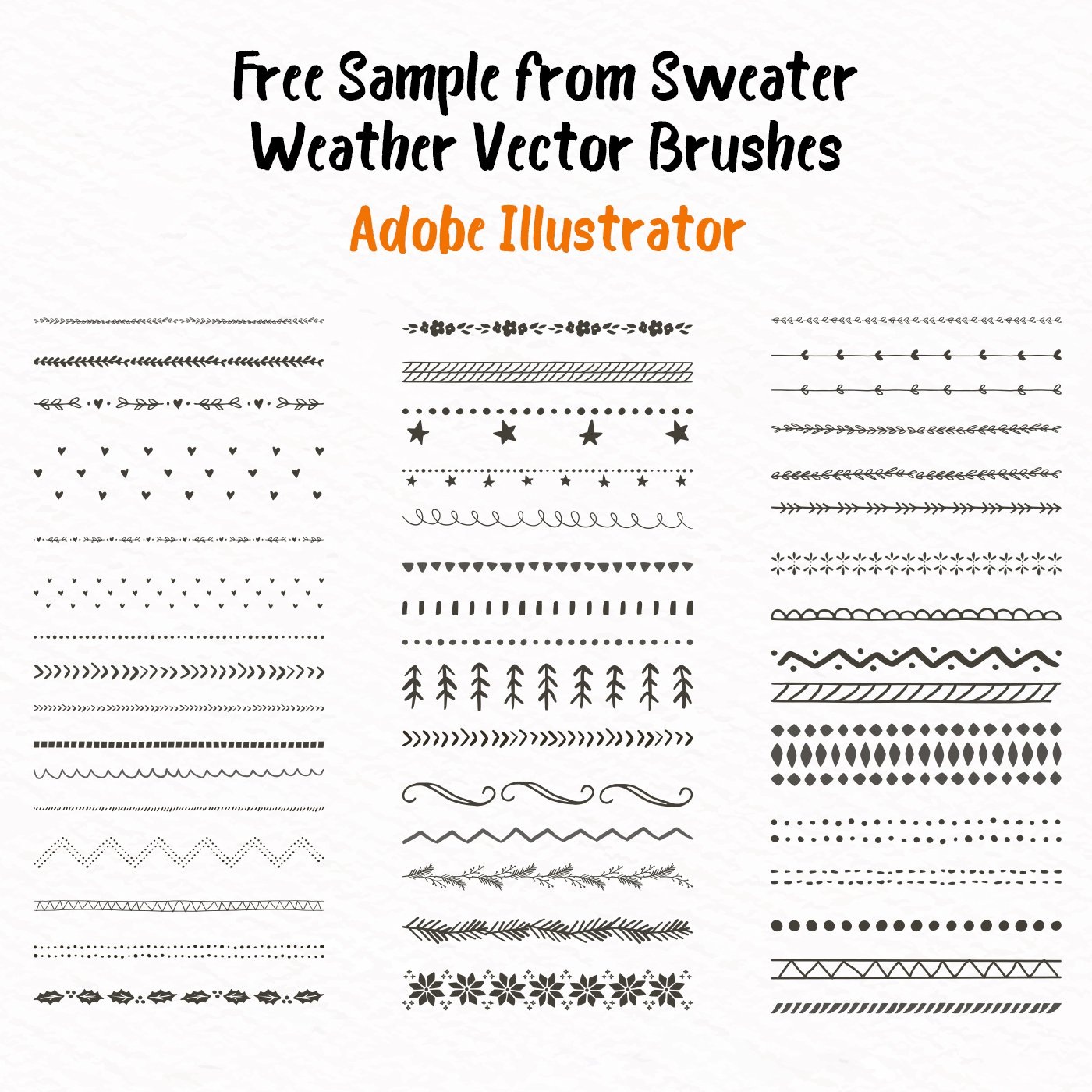 Free Brushes Sweater Weather Sample Ai