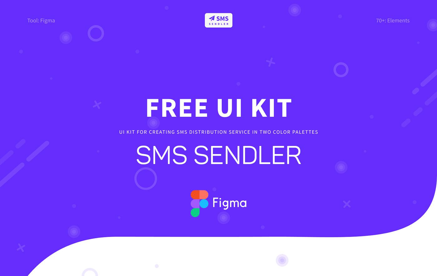 Free UI Kit «SMS SENDLER» Figma