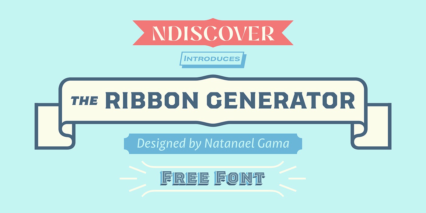 Ribbon Generator Font Генератор лент шрифт скачать