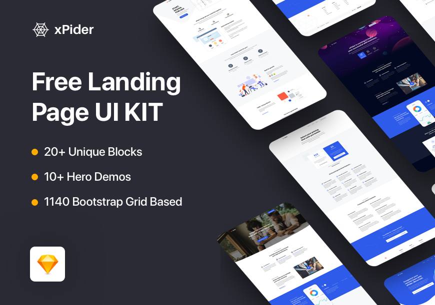 Landing Page UI Kit – xPider